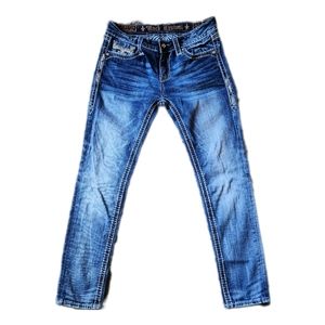Rock Revival Shaina Mid-Rise Skinny Jeans size 29